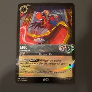 Disney D23 2025 Iago Card
